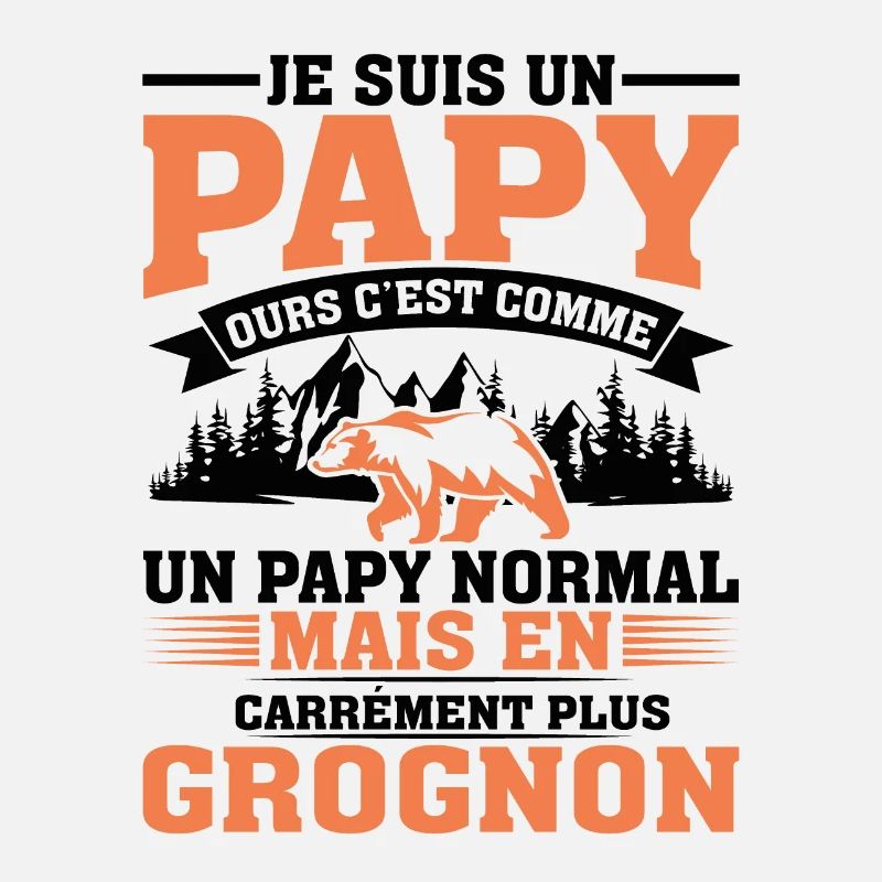 Papy Ours Plus Grognon Anniversaire Noël Cadeau