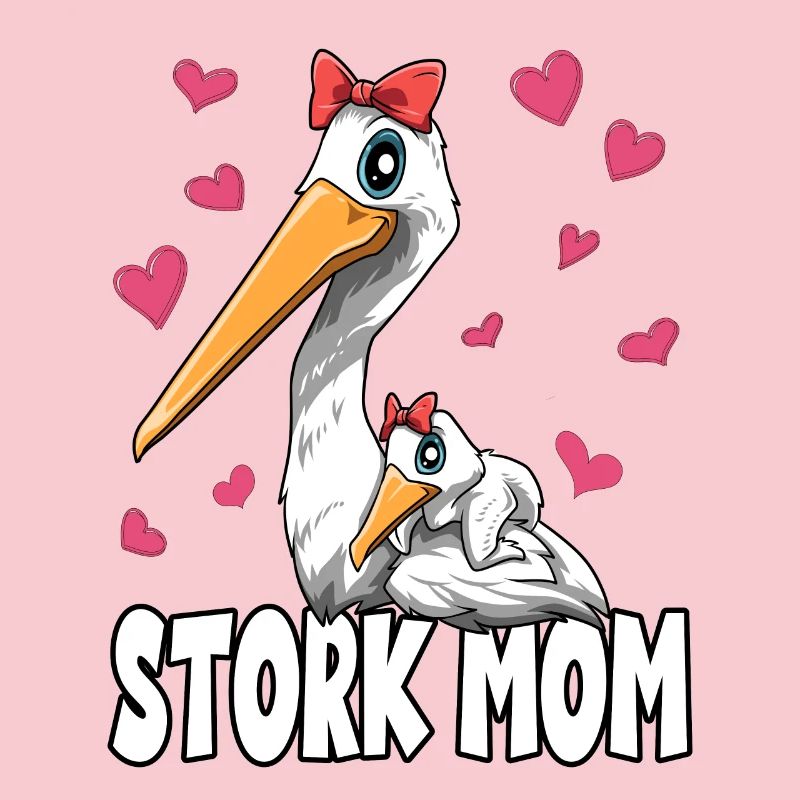 Strochen Mama Muttertag Mom Mutter Storch