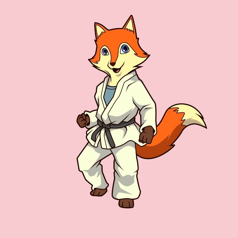 Comic Fuchs makes judo