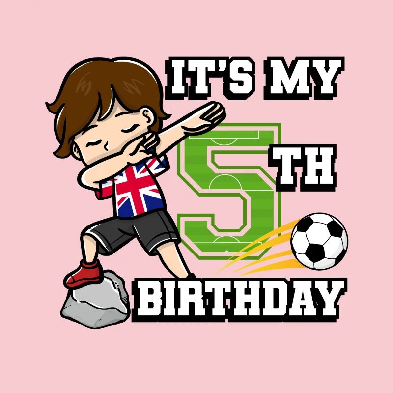 Soccer Boy C’est mon drapeau du 5e anniversaire