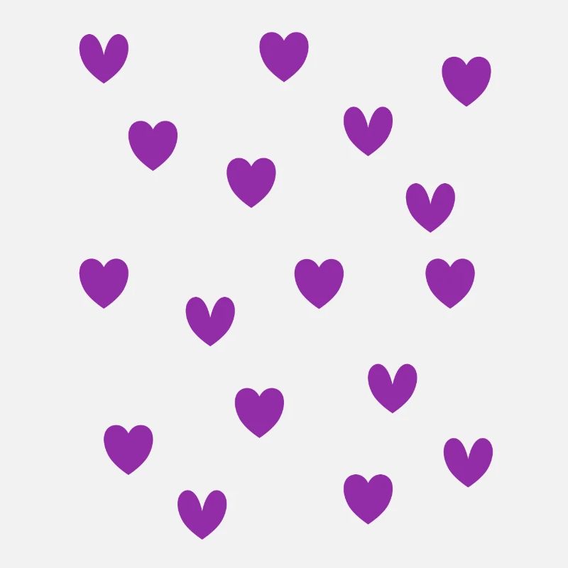 Cœurs violets
