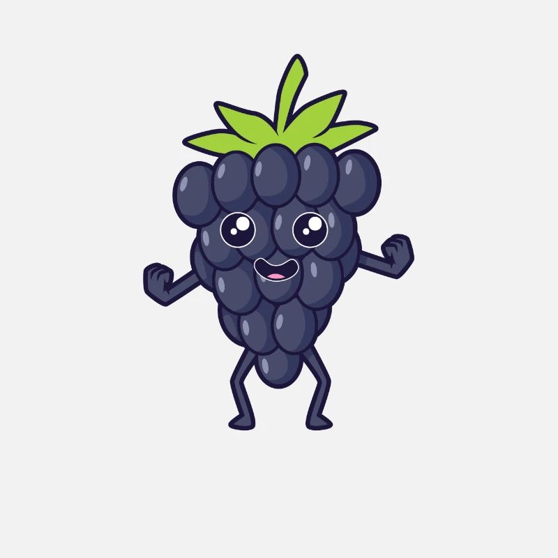 Kawaii Comic Brombeere