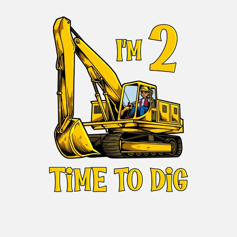 J’ai 2 ans - Il est temps de creuser - Excavatrice 2 ans