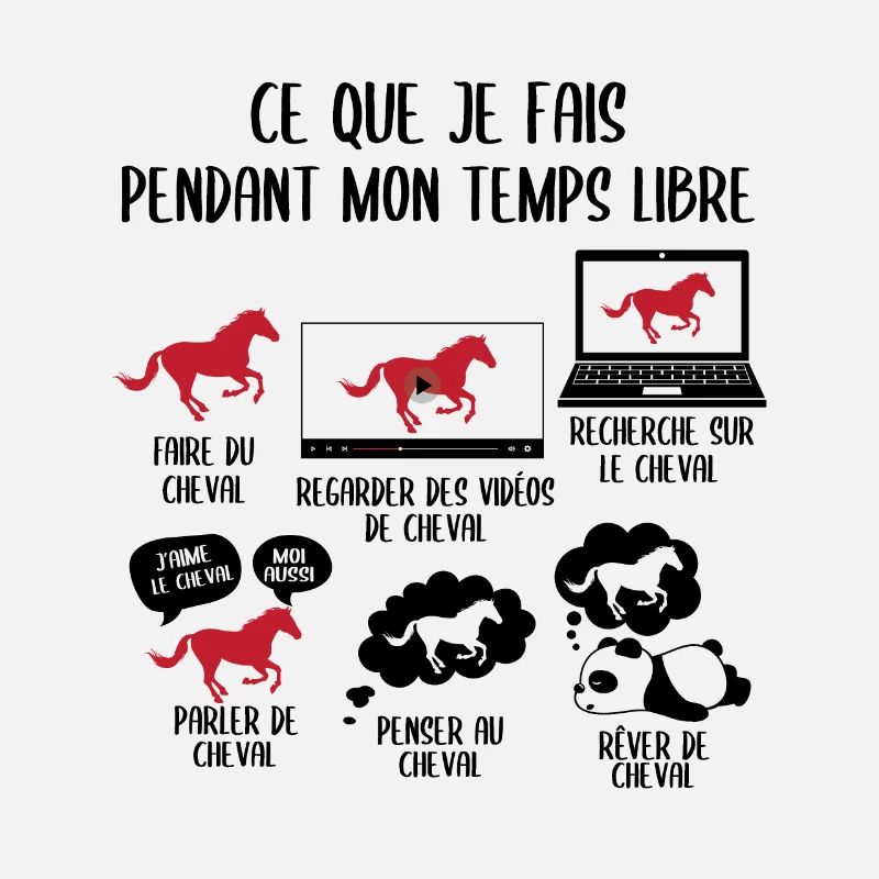 Ce que je fais pendant mon temps libre cheval