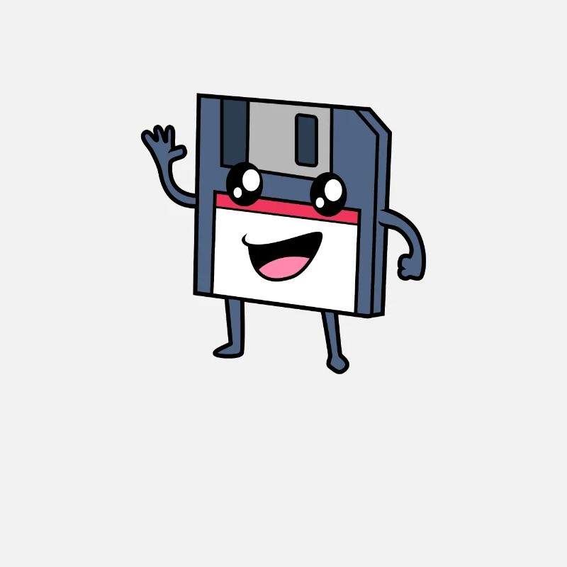 Never forget - Retro Kawaii Diskette