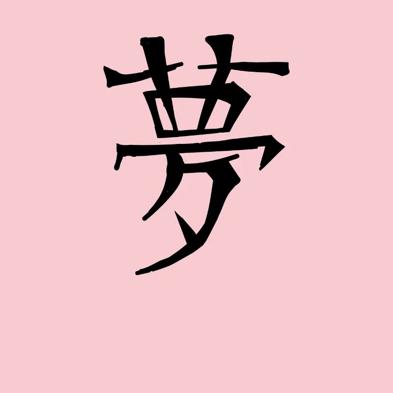Dream Chinese Script Character Symbol