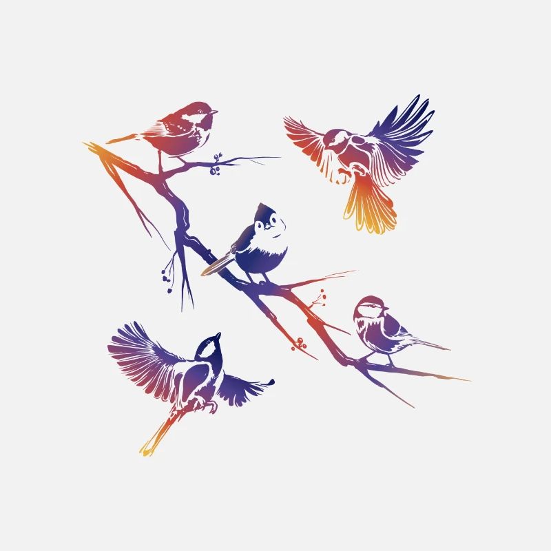 Birds on Branch Bird Watching