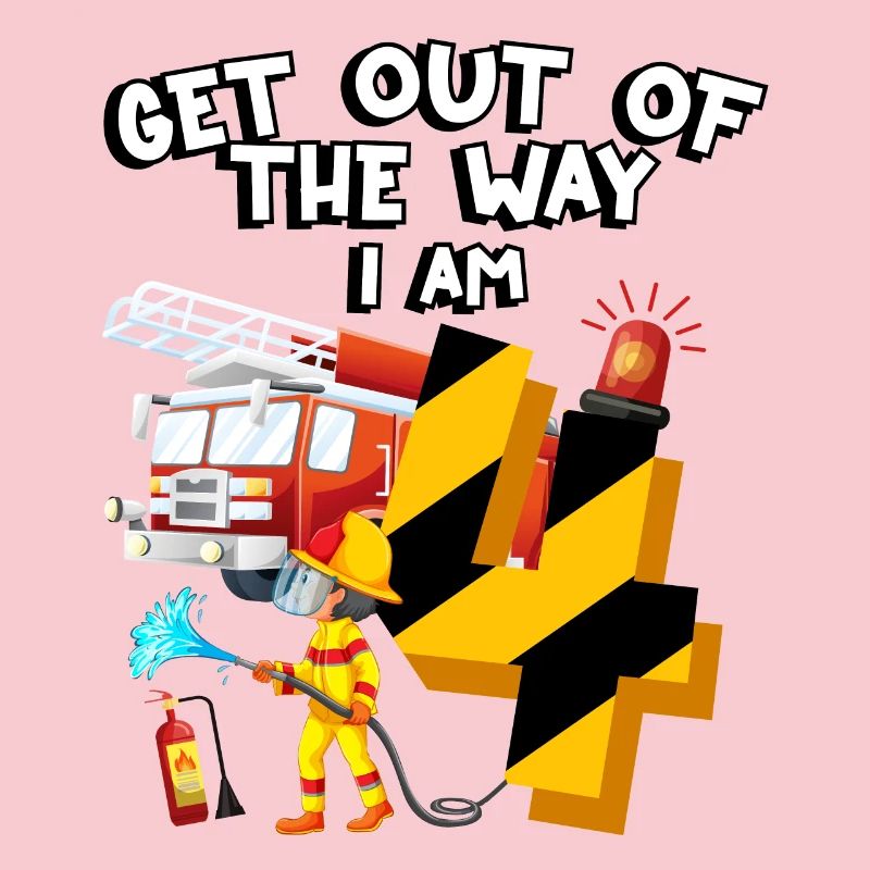 Fire engine firefighting I am 4 years old