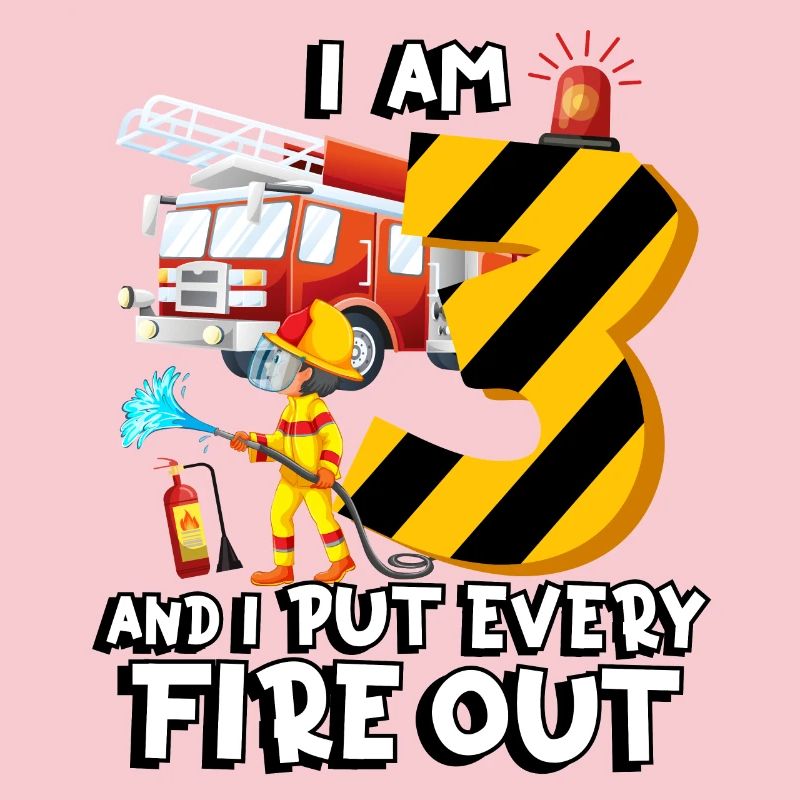 Fire engine firefighting I am 3 years old