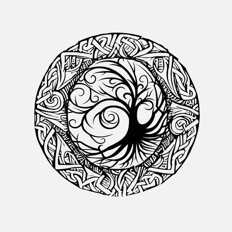 Celtic Ireland Celtic Knot Pattern Tree