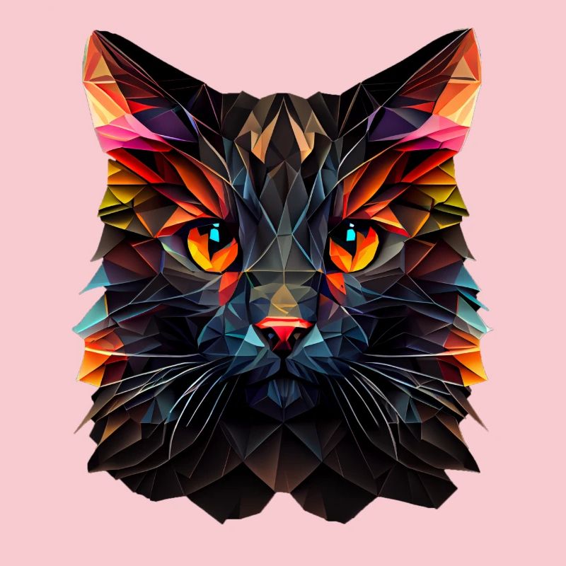 Cat Cats Kitten Polygon Cat