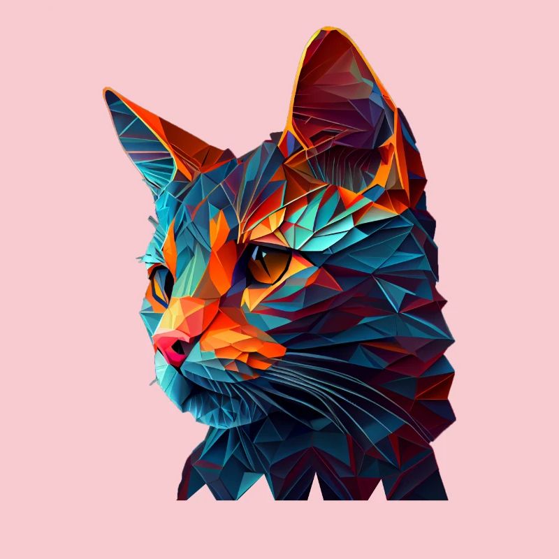 Cat Cats Kitten Polygon Cat