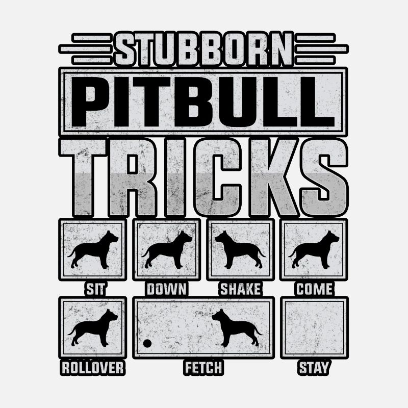 Stubborn pitbull tricks