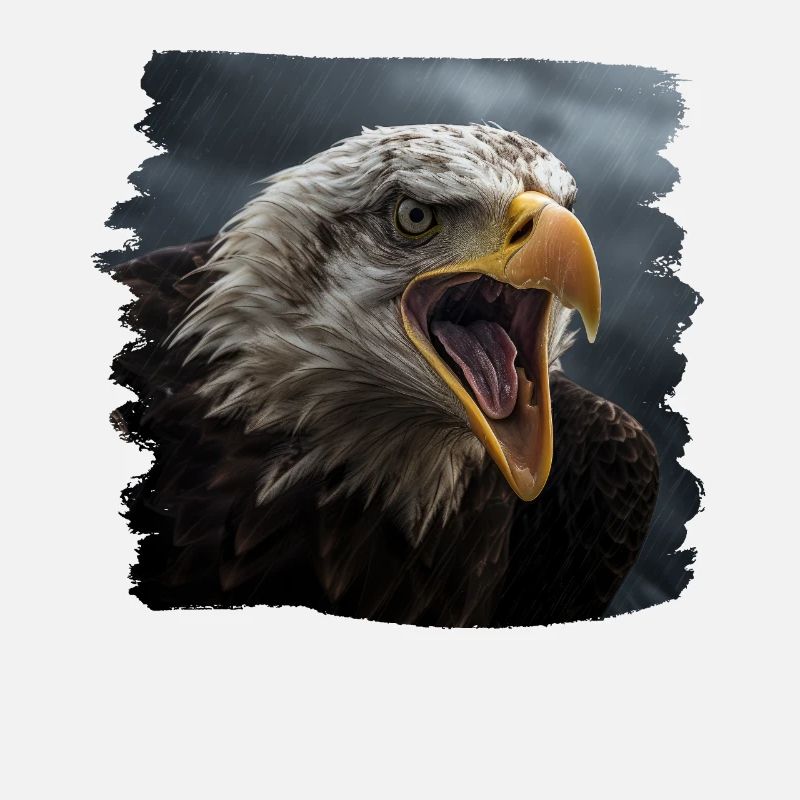 Aulne pygargue à tête blanche oiseau aigle pierre