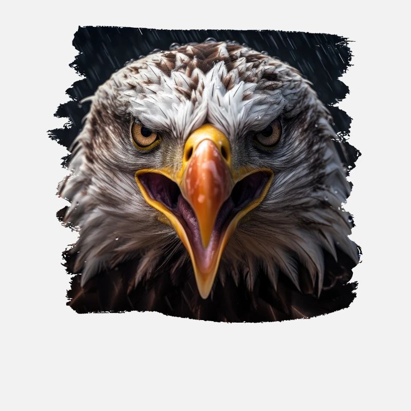 Aulne pygargue à tête blanche oiseau aigle pierre