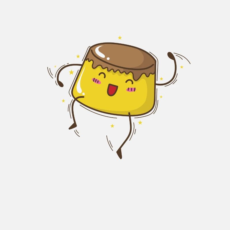 Pudding rennt Nachspeise