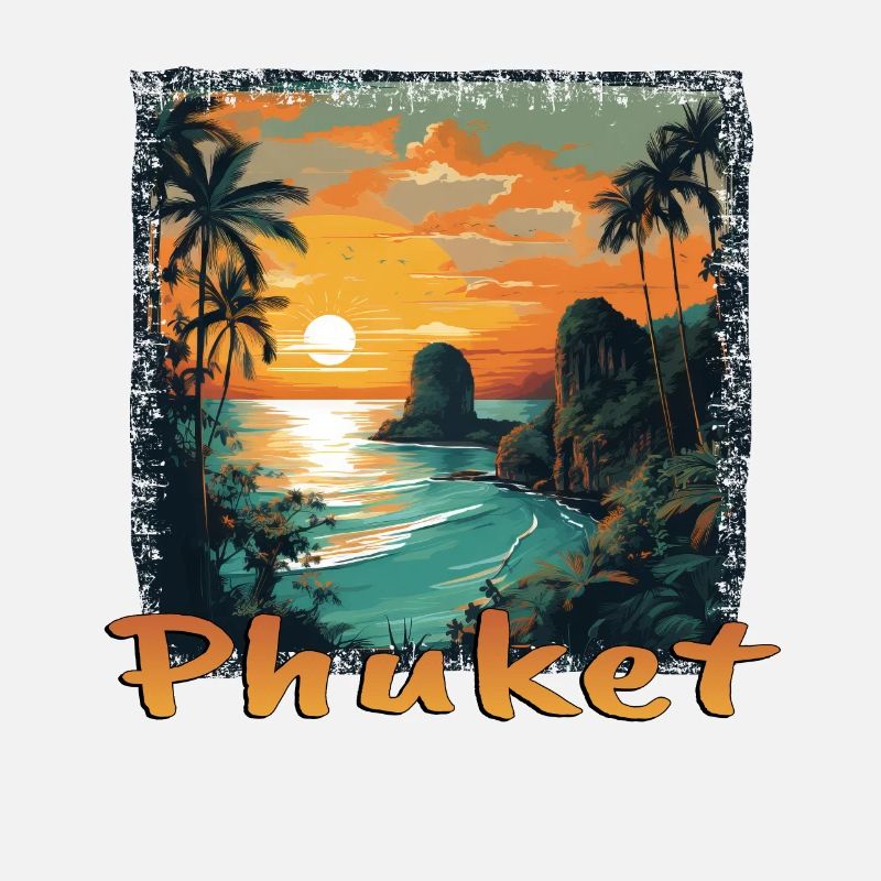 Coucher de soleil de Phuket Style Grunge