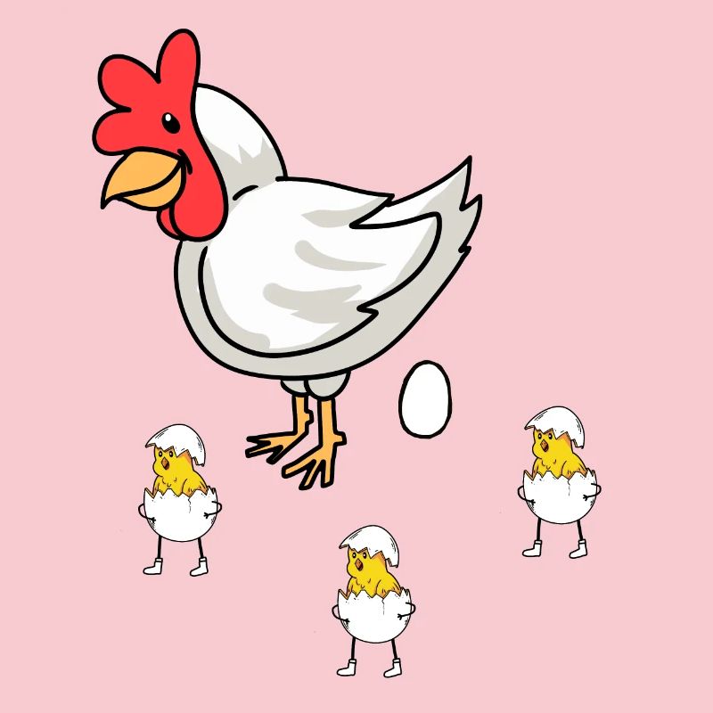Easter Hen Chick Baby Eggs Eggshell Poultry