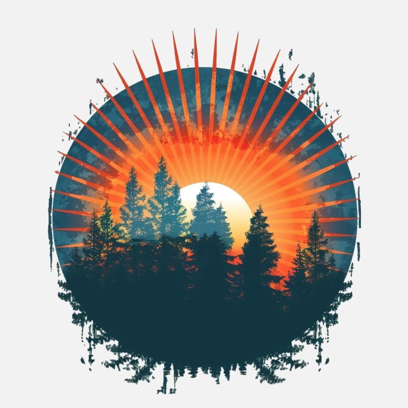 Sunset Forest Silhouette Adventure