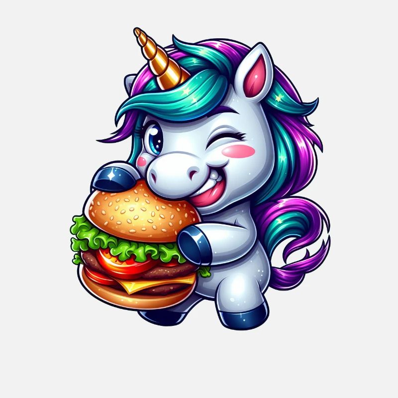 Einhorn Hamburger Cheeseburger