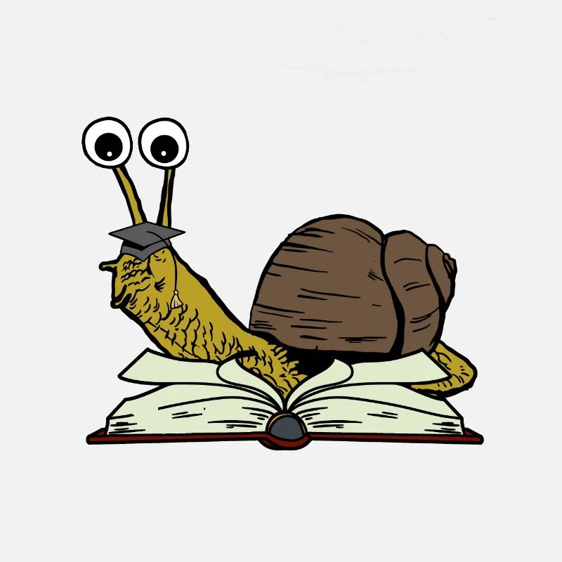 Snail Student Learn to Study Abi