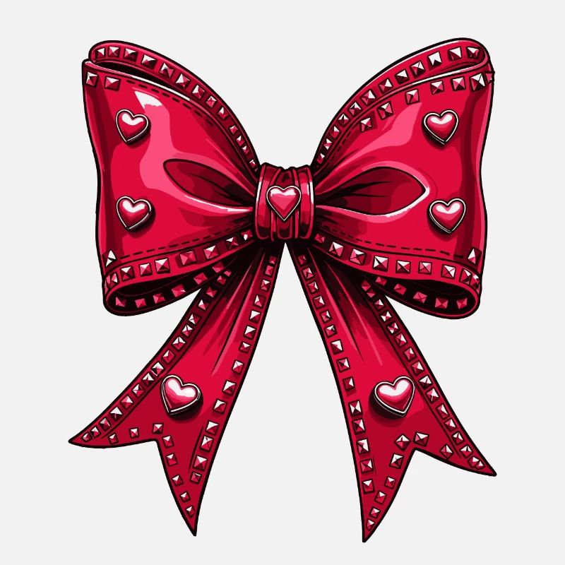 PINK HEART STUDS