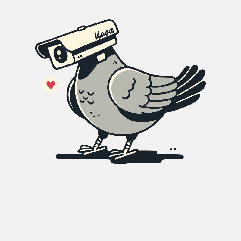 Pigeon caméra comme pigeon caméra de surveillance