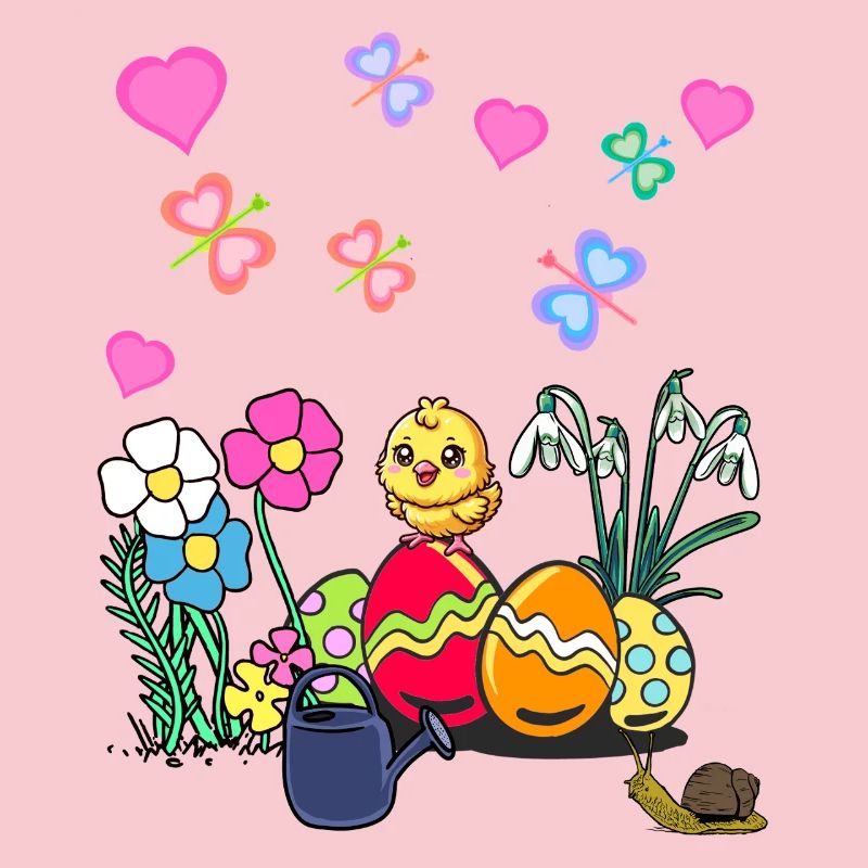 Easter Chick Easter Eggs Kids Child