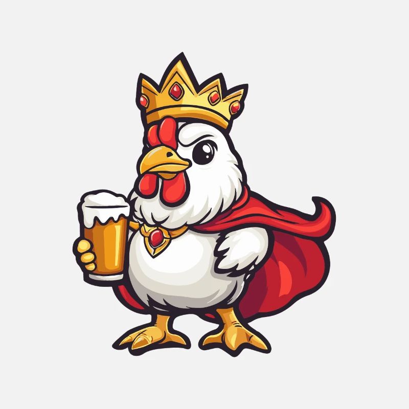 Bière de coq drôle
