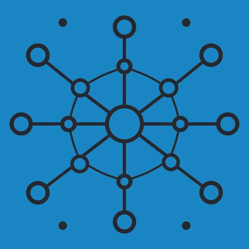 Central Network Star Pattern