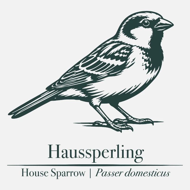 Sperling Silhouette | Ornithology | Drawing
