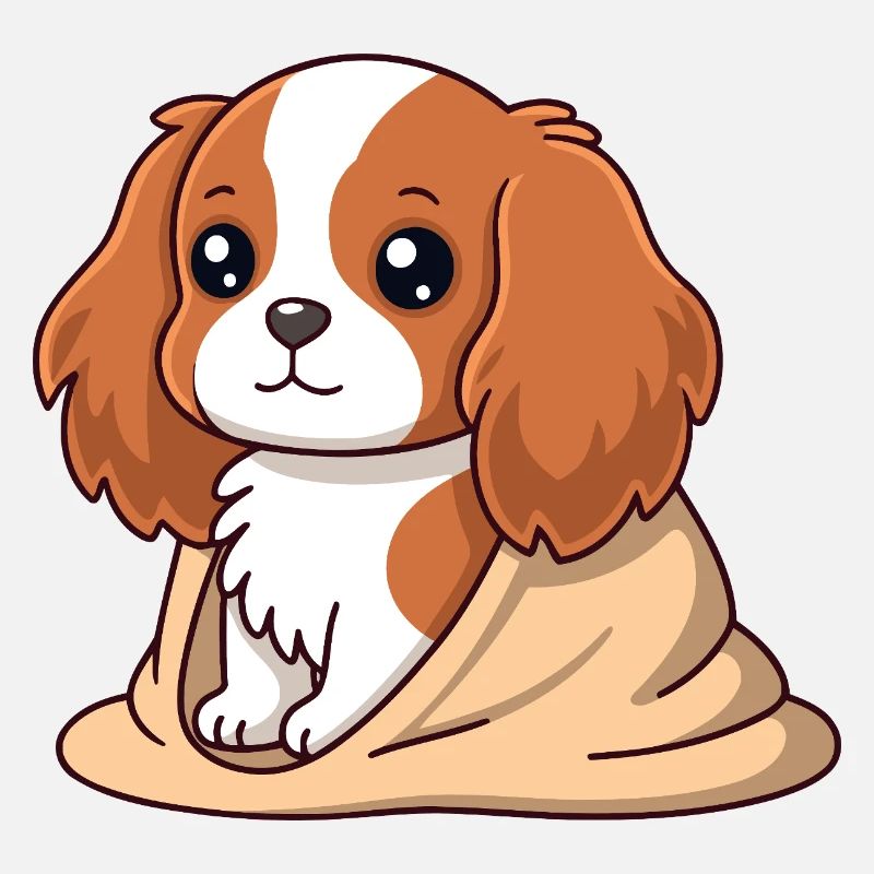 Chien cavalier Douceur Beige