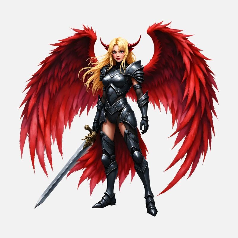 Crimson Winged Warrior