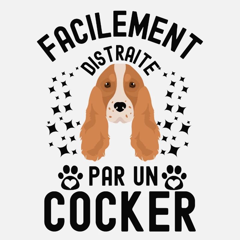 Facilement distraite par cocker