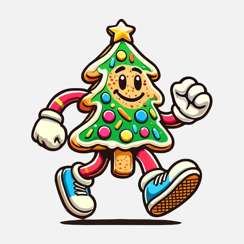 Figurine d’arbre à biscuits Joyeux Noël