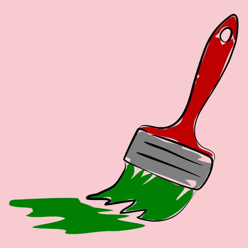 Creative Painter Brush Illustration