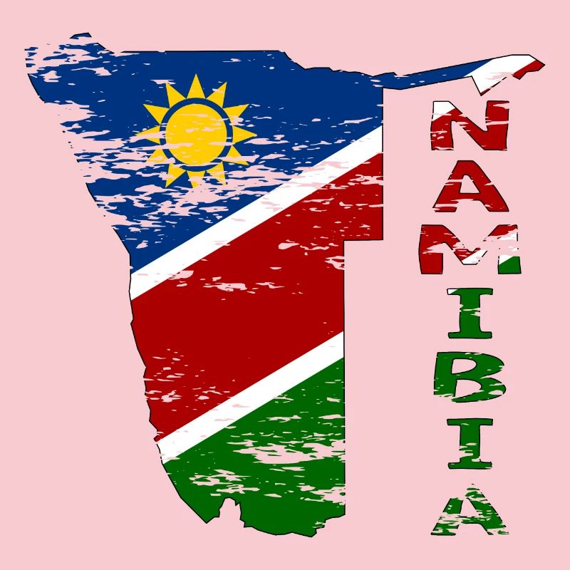 Namibia Map Flag used
