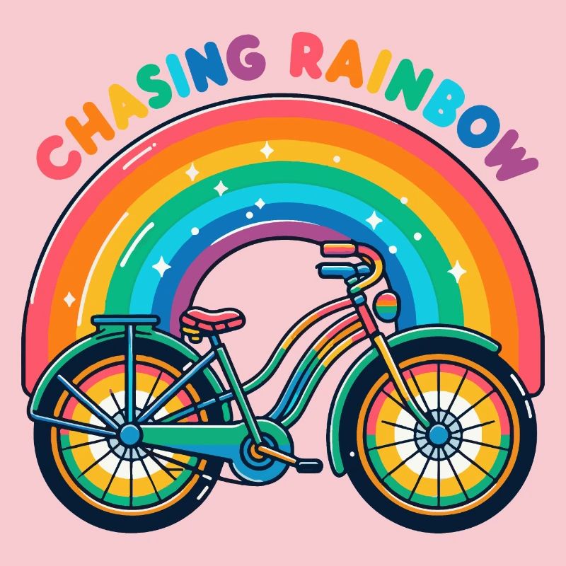 Conception de vélo Chasing Rainbow