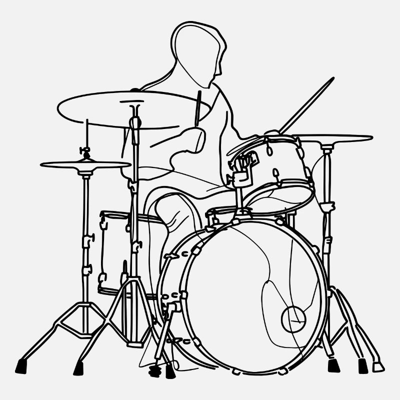 Dessin du batteur
