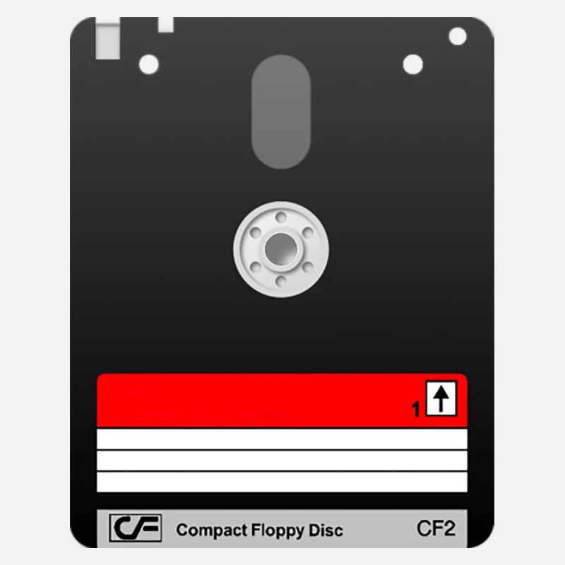 Disquette 3" Amstrad – Symbole Rétro Tech 01