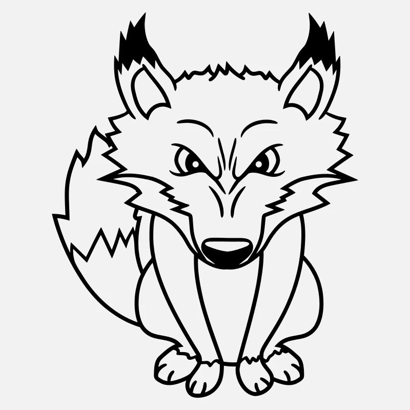 Fuchs Böser Blick Gefährlich Rotfuchs Wildes Tier