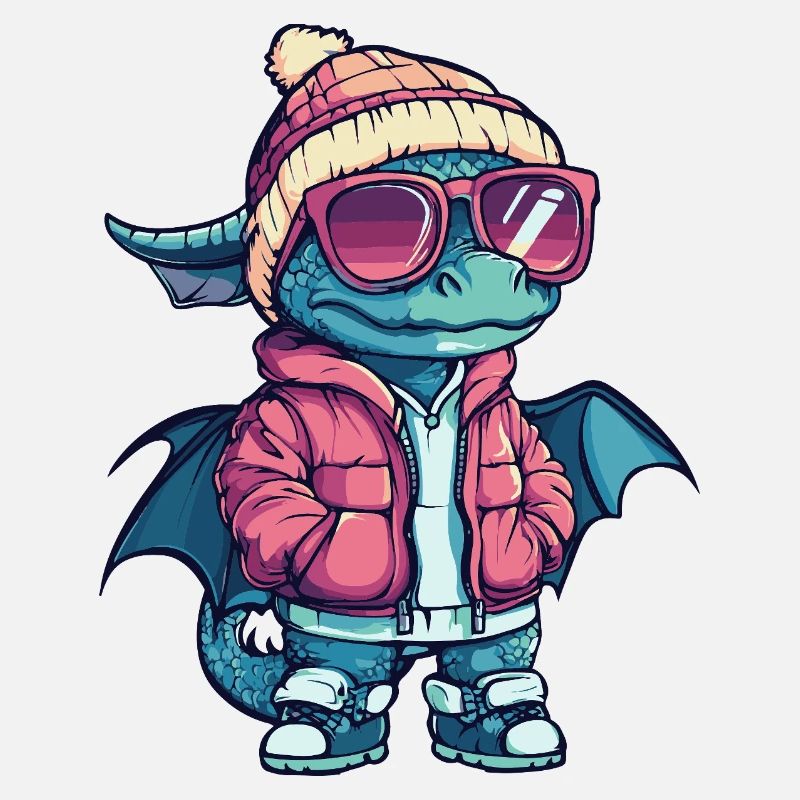 Drache Cool Comic