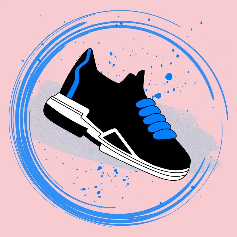 Sneaker Splash in a circle