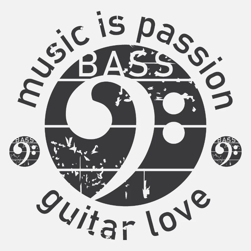 Guitare Basse Clé De Basse Look Utilisé Guitariste