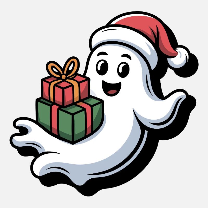 Weihnachtsgeist mit Geschenken