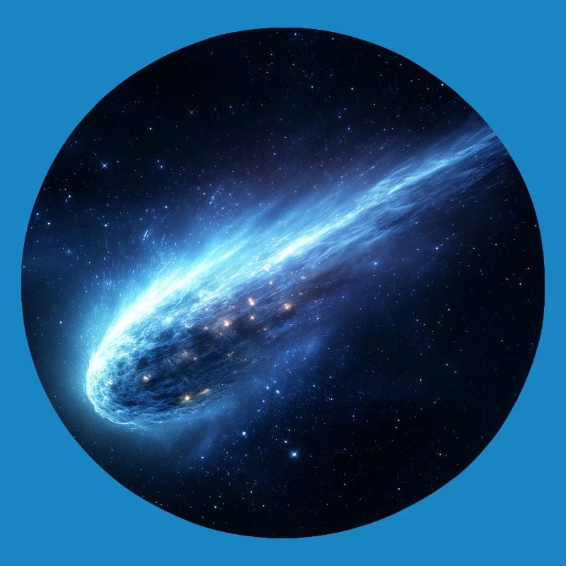 Astronomie Comète Spatiale Queue en Ligne