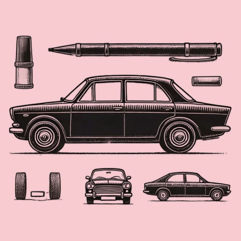 Schwarzer Oldtimer