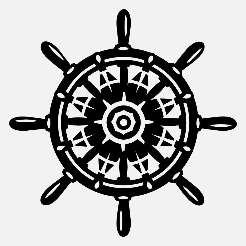 Une roue de bateau