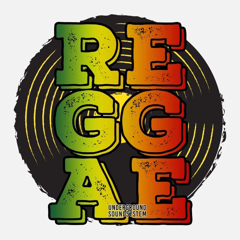 Reggae Neonfarben Logo