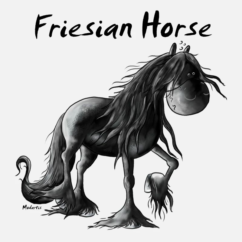 Dôle Frison Cheval - Chevaux